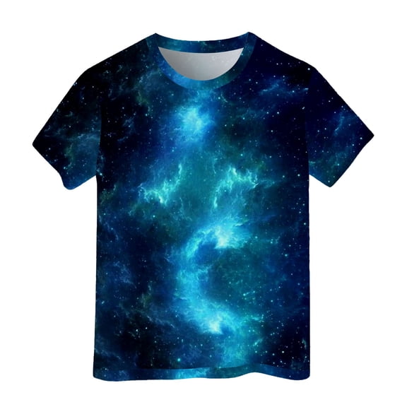 Tfken Soft Tops For Girls Comfy Daily Wear Holiday Short Sleeve Tshirts Tees Graphic Print T-Shirts Comfortable Toddler Classic Clothes Size 3-4 Years