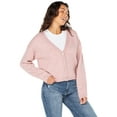 thumbnail image 4 of Celebrity Pink Women's Scalloped Hem Jewel Button Cardigan Sweater with Long Sleeves, Sizes XS-XXXL, 4 of 6