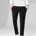 thumbnail image 5 of Buigttklop Men'S Pants,Men'S Casual Elastic Waist Trousers Have Pockets Fleecing Straight Barrel Sweatpants, 5 of 5