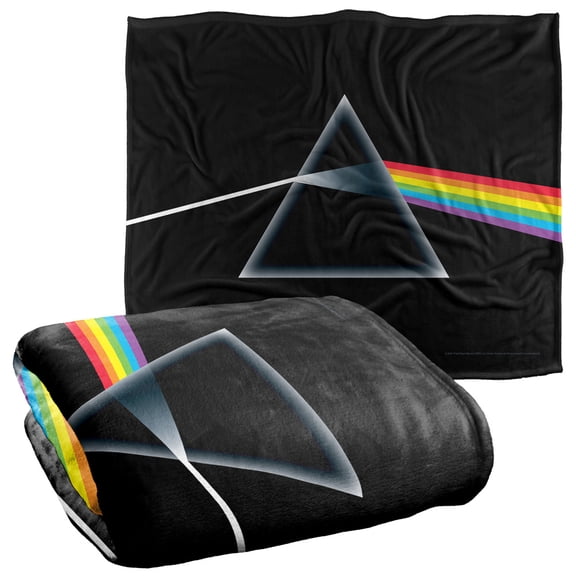 Pink Floyd Dark Side of The Moon Officially Licensed Silky Touch Super Soft Throw Blanket 50' x 60'