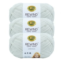 Lion Brand Yarn Rewind Elm Bulky Yarn Polyester, Viscose Yarn 3 Pack