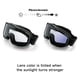 thumbnail image 5 of Gafas de motociclismo fotocromáticas para usar con casco, anti-UV, resistentes al viento, resistentes a los impactos, gafas de sol deportivas protectoras, 5 of 6