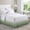 Sage Green, variant on Bedliving Queen Bed Skirt, Purple Ombre Gradient Color Adjustable Elastic Wrap Around Dust Ruffle, 16" Drop Pleated Style