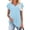 B133 Light Blue short sleeve shirts for women Clearance Under $5, variant on Cagogo Ladies Plus Size Tshirt Summer Under $10 Ruffle Short Sleeve V Neck Flowy Plain Blouses Trendy Summer Tunic Tops Mothers Day Gifts for Wife