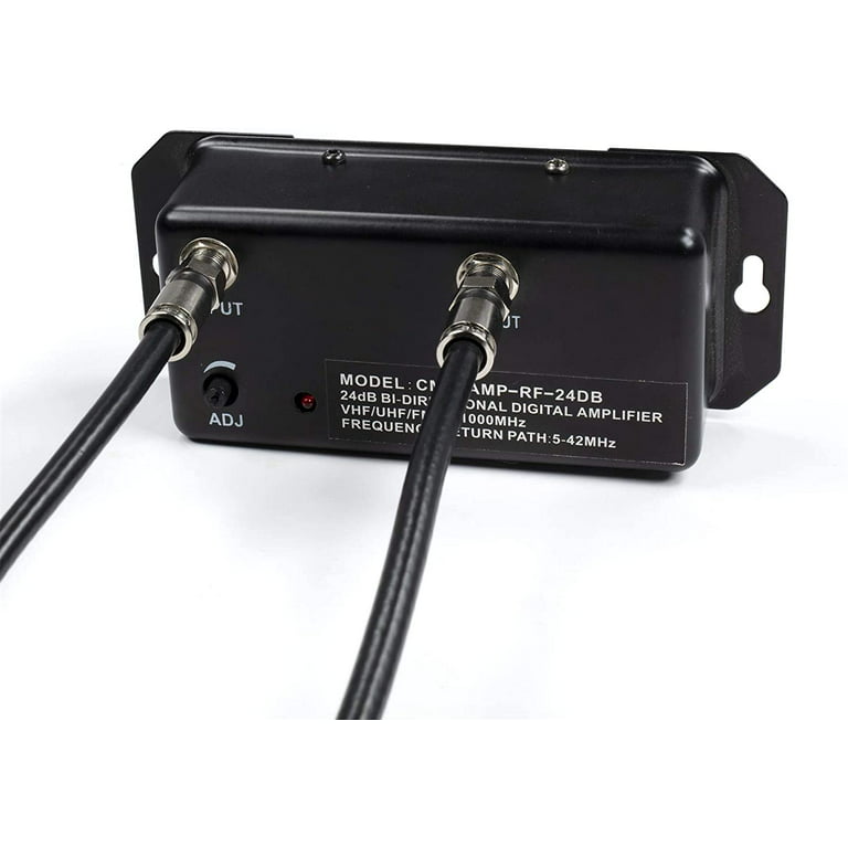 THE CIMPLE CO - 24dB TV Antenna Digital Signal Booster Amplifier for HDTV  Cable - w/ Coax Cable 