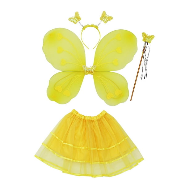 Disfraz de hada para niñas con ala de mariposa y falda tutú perfecl Disfraz de mariposa