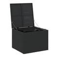 thumbnail image 3 of Outdoor Storage Box, Water Resistant Inner Bag 32 Inch Black PE Rattan, 3 of 9