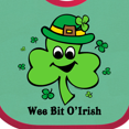 thumbnail image 3 of Inktastic Wee Bit O'irish Boys or Girls Baby Bib, 3 of 3