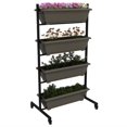 thumbnail image 1 of Outsunny 4-Tier Raised Garden Bed with 4 Planter Boxes, Wheels, Brown, 1 of 10