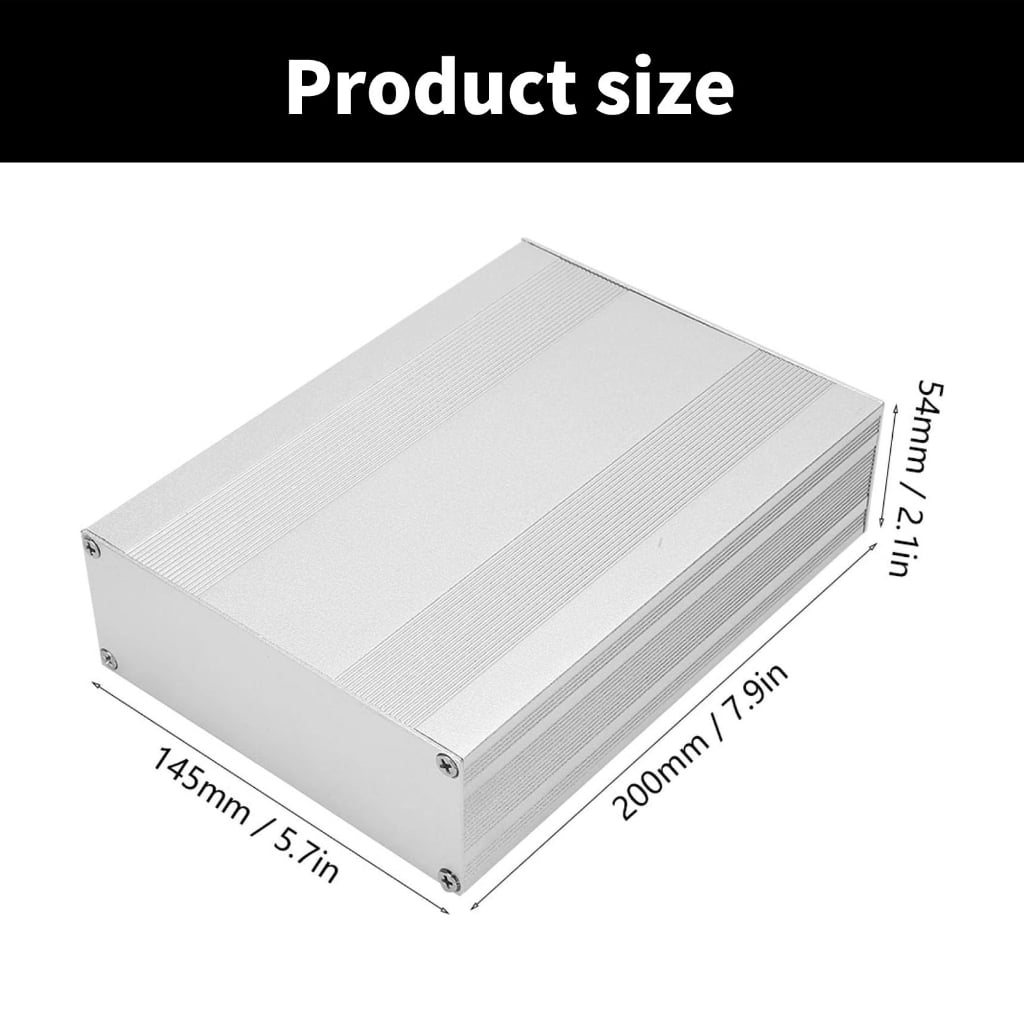 Aurgiarme Junction Box Waterproof Junction Box Waterproof Large Junction Box Outdoor Junction Box Black Housing Electronic