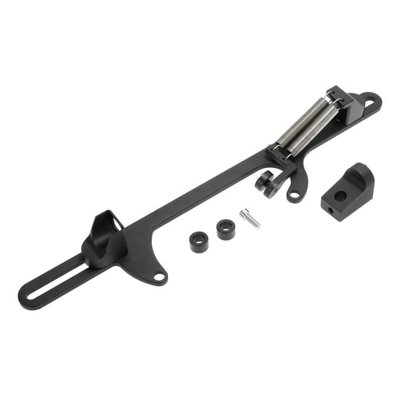Car Vehicle Adjustable Throttle Cable Bracket Kit for 4500 Series Throttle End Spring Brackets Aluminum Alloy Black