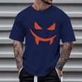 thumbnail image 2 of YDLCAFD Male Print Theme T Shirt Printed Solid Color Short Sleeve Top, 2 of 4