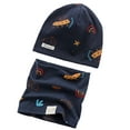 thumbnail image 6 of AWZXDE Winter Hats For Kids Double Layer Hat And Neck Warmer Windproof Thermal Ear Scarf Combo For Boys Girls Navy, 6 of 6