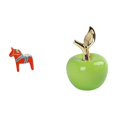 thumbnail image 1 of Adorno de caballo coleccionable, figura de caballo Dalecarlian, escultura de animal, figura de cerámica, escultura de fruta para estantería, entrada,, 1 of 8