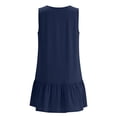 thumbnail image 7 of Pounoo Sundresses for Women Sleeveless V Neck Flowy Dress with Ruffle Hem Summer Parties Cool Breathable Casual Swing Dresses Gift, 7 of 7