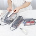 thumbnail image 2 of Large Clear Travel Toiletries Bag Clear- Plastic Cosmetic Makeup Bags Transparent Packing Storage Bag 3 Sizes, 2 of 9