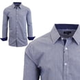 thumbnail image 2 of Men's Long Sleeve Checkered Dress Shirts, 2 of 6