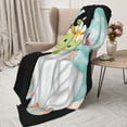 thumbnail image 3 of Sikiie Summer Gnome,Cute Gnome Cozy Flannel Fleece Throw Blanket: Lightweight & Thick for All Seasons - Perfect for Women, Men, & Kids"80"x60", 3 of 6