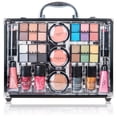 thumbnail image 5 of SHANY Carry All Trunk Makeup Train Case with Re-usable Aluminum Beauty Storage Organizer Case. Make up Set with Eye palettes, Blushes ,Face Powders, Manicure, Pedicure and Cosmetics Brushes. GIFT SET, 5 of 9