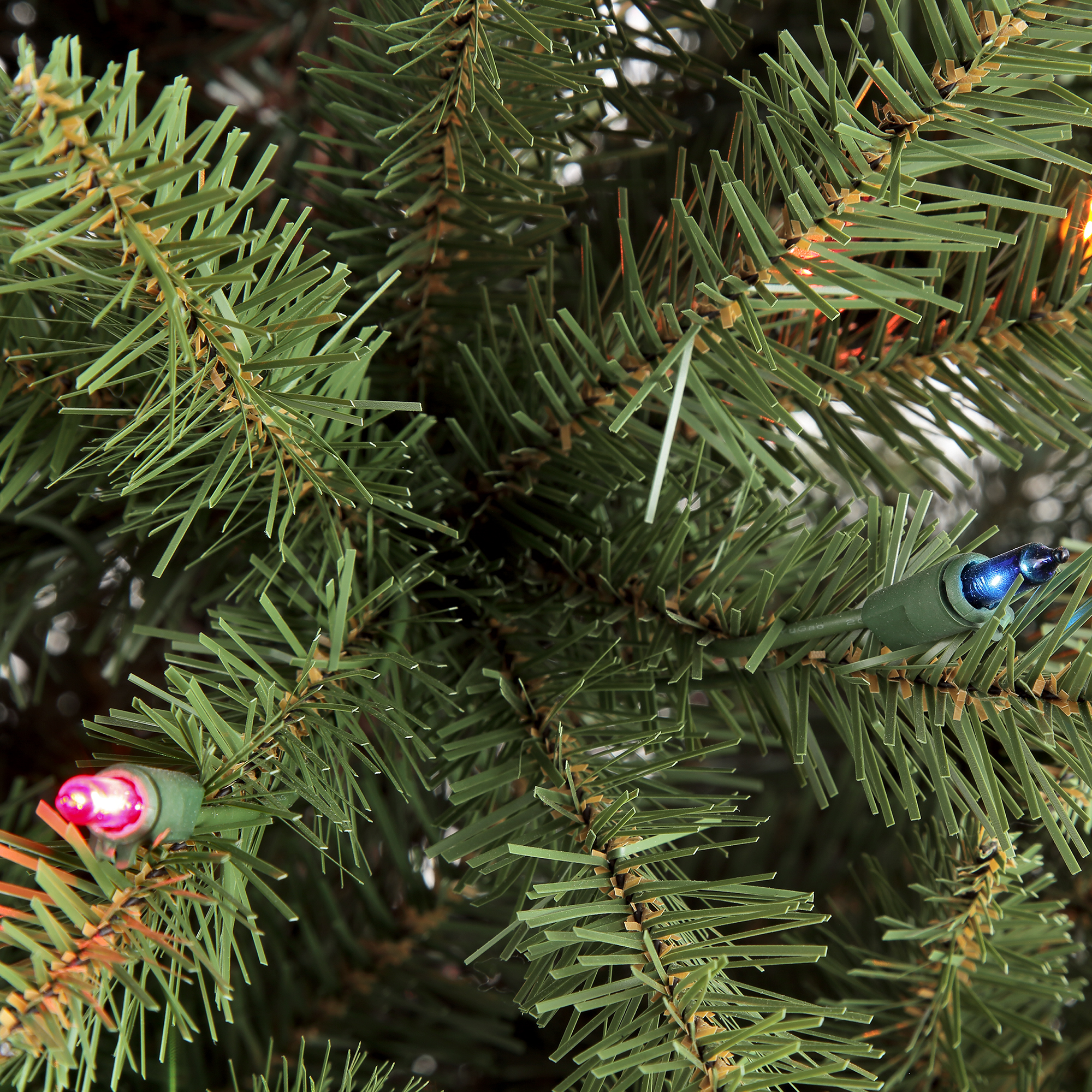 9 ft Pre-lit Slim Fraser Fir Tree 2093 Tips 700 Color Select LED Light On/Off Foot Pedal