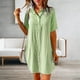 thumbnail image 1 of WILLBEST Vestidos Casuales para Mujer con Curvas, Vestido Corto Informal de Verano con Botones y Manga Corta para Mujer Extra Grande, 1 of 3