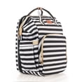thumbnail image 2 of Mochila Pañalera ISADEN Debug con cambiador cuna color Blanco-Negro, 2 of 6