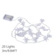 thumbnail image 3 of Teissuly 3Meters 20LED Christmas Snowflake String Lights Winter Fairyland Home Decor Teissuly WER202310162176, 3 of 9