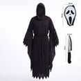 thumbnail image 7 of 2026 Halloween Ghost Costu-me Unisex Adult Fleece Hooded Onesie Oversized Zipper Loungewear Jumpsuit, 7 of 7