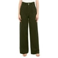 thumbnail image 1 of TaTaai Relaxed Fit High Waist Trousers with Zipper and Pockets, Women's Flowy Stretch Pants with Sash Tie, Versatile Casual and Sporty Attire Gift, 1 of 8