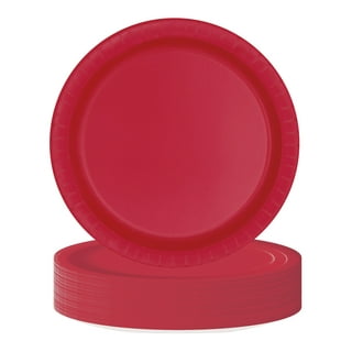  100 Count 4 Inch Small Paper Plates Heavy Duty Round