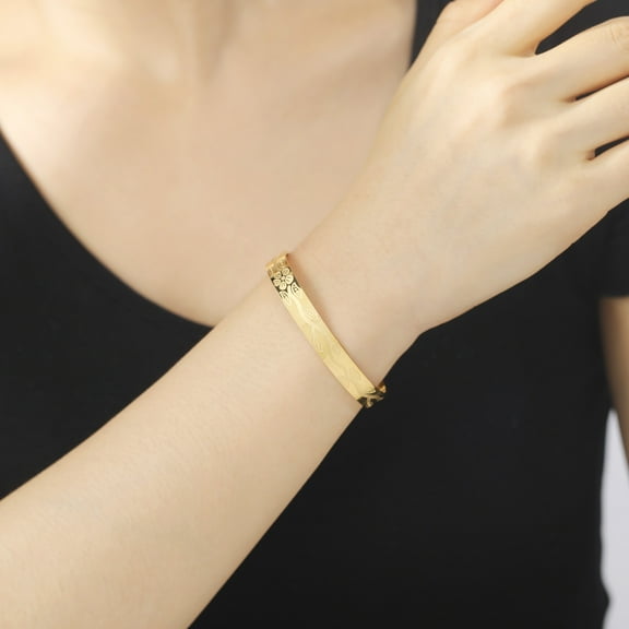 New Fashion Flower vines versatile style Party 14K White Gold Bangles & Bracelet for Women Vintage Simple Handmade Bracelets Jewelry Adjustable