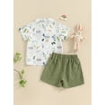 thumbnail image 4 of Toddler Baby Boy Easter Day Outfit Bowtie Short Sleeve Shirt Top and Shorts Easter Gentleman Set, 4 of 9
