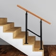 thumbnail image 5 of Fichiouy 2 Step Railing Fence & Rail Hand Rails for Indoor Outdoor Steps for Porch Railing & Deck Hand Rail, 5 of 12