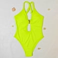 thumbnail image 5 of Cathalem Plus Size One Piece Swimsuit Tummy Control Women's One Piece Swimsuit Tummy Control Swimwear(Yellow,L), 5 of 5