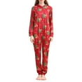 thumbnail image 2 of Onlypjs Matching Family Christmas Pajamas Set with Hood – Festive Red Christmas Tree Holiday Sleepwear for Women, Men, Couples, 2 of 6