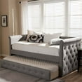 thumbnail image 2 of Baxton Studio Alena Fabric Daybed with Trundle in Light Gray, 2 of 6