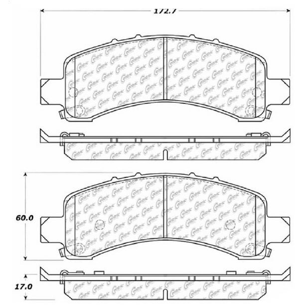 Go Parts 2003 2006 Chevrolet Avalanche 1500 Rear Disc Brake Pad Set For Chevrolet Avalanche 1500 Walmart Com Walmart Com