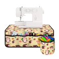 thumbnail image 2 of ZIATUBLE Cartoon Hedgehog Sewing Machine Mat Protective Table Pad Organizer Dustproof Sewing Machine Mat to Reduce Noise Washable Sewing Machine Pad for Table with Detachable Pouch, 2 of 5