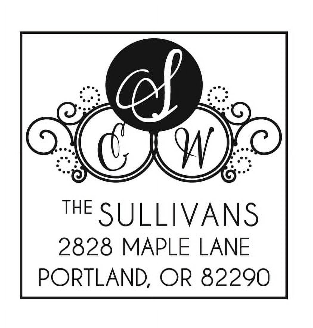Personalized Square Self Inking Rubber Stamp - The Sullivans