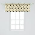 thumbnail image 2 of Ambesonne Music Window Valance, Retro Records Headphones, 42" x 18", Cream Black, 2 of 3