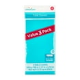 thumbnail image 3 of Rectangular 54" x 108" Teal Plastic Table Covers, 3 Count, by Way To Celebrate, 3 of 6