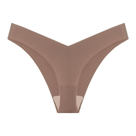 Bigersell Postpartum Underwear Clearance Womens Plus Size Underwear Seamless Panty Style P-1128 Polyester Bikini Panties Thong Underwear Ladies Briefs High Waist Women s Bikini Panties Khaki XXL