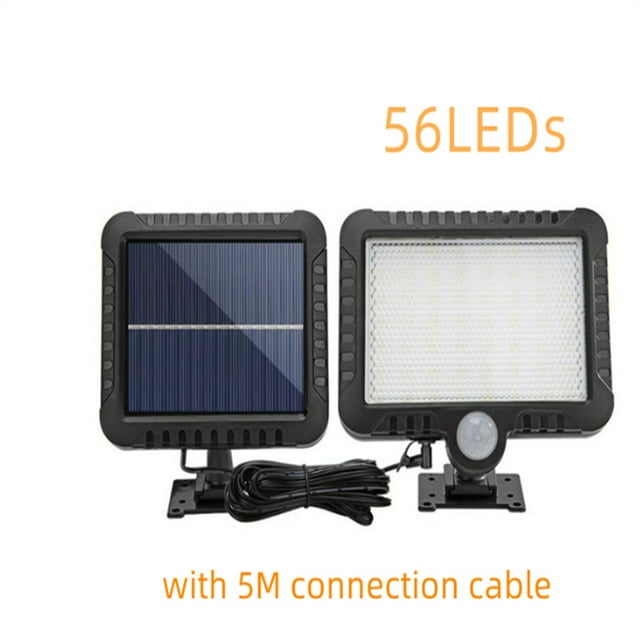 EastVita 56 LED Solar Wall Light Outdoor Lighting Garage Security Lamp Pir Motion Sensor Garden Decoration Spotlight