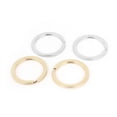 thumbnail image 1 of Unique Bargains 33mm Outside Dia Metal Round Flat Split Loop Key Ring Holders Keyring 4 Pcs, 1 of 1