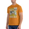 thumbnail image 4 of Level 10 Unlocked Awesome 2011 Men'S Basic Short Sleeve T-Shirt Orange Medium, 4 of 5