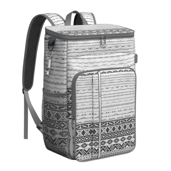 Hippie Insulated Cooler Backpack - 20L Leakproof Soft Cooler Bag, Retro Style for Outdoor Enthusiasts