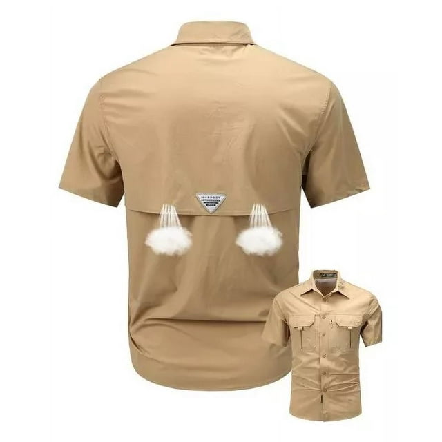 Hombres Pesca Upf 50+ Impermeable Camisas De Manga Larga