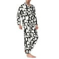 thumbnail image 2 of KLL Cartoon Penguin Sleepwear Mens Flannel Pajamas,Long Cotton Pj Set, 2 of 7