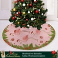 thumbnail image 3 of Ryvnso Christmas Tree Skirt Christmas Flamingo Gift Xmas Tree Skirts Ornament Home Decorations 35.4", 3 of 5