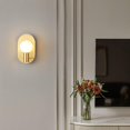 thumbnail image 3 of French retro all-copper wall lamp, glass ball, retro indoor study wall lamp, 3 of 3